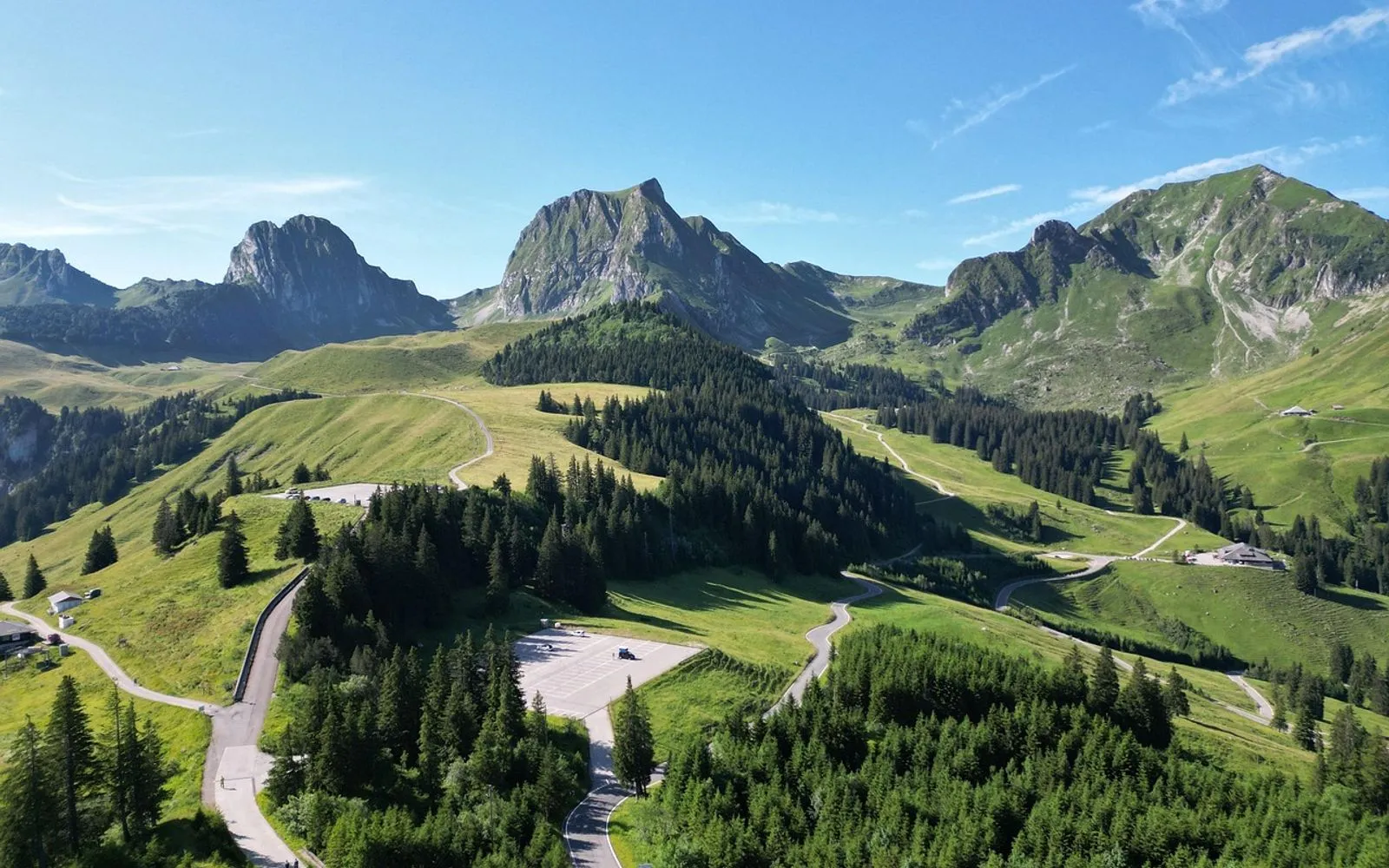 mountains, alps, landscape, switzerland, nature, gantric, bern, hike, aerial view, photography