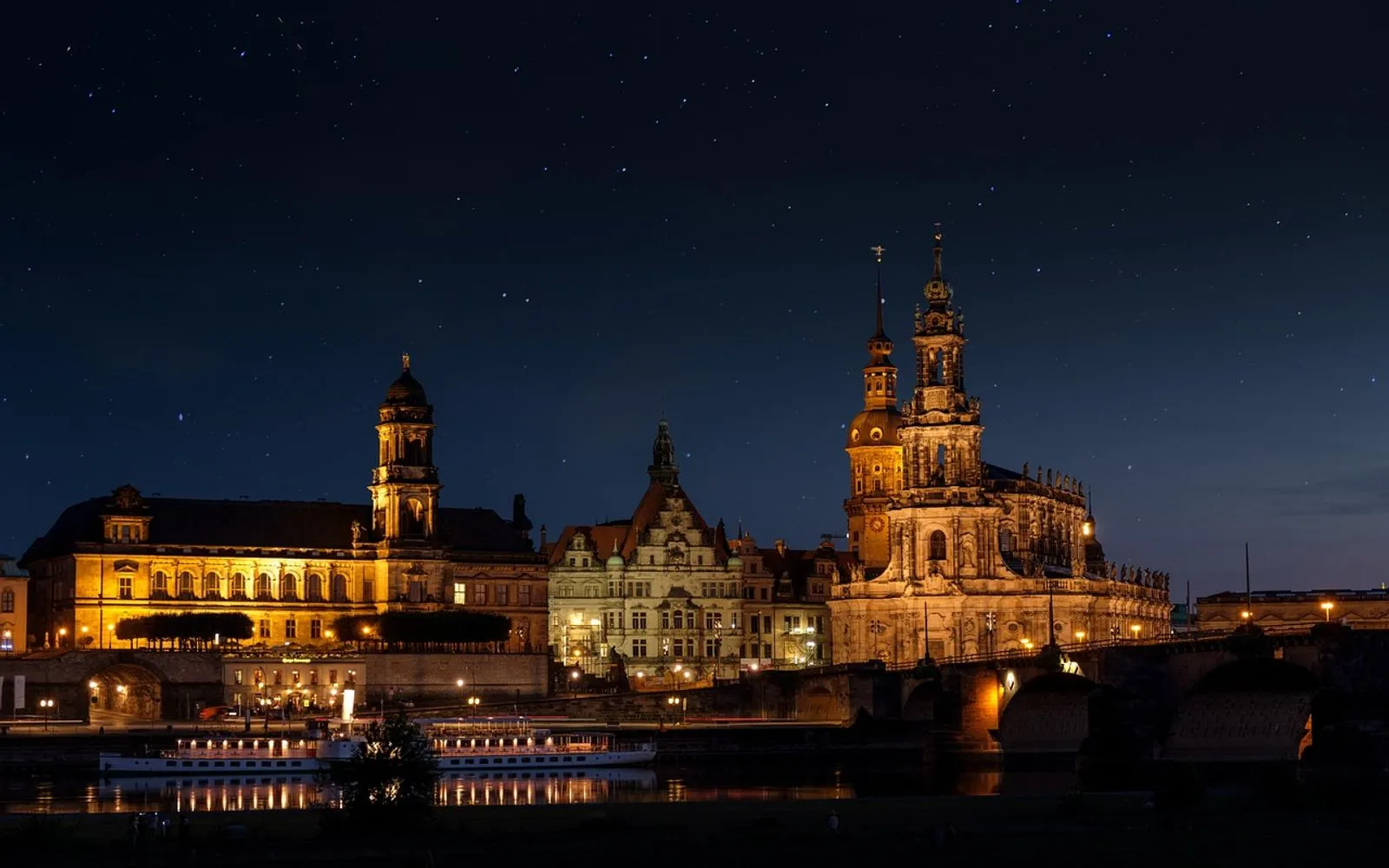 court church, palace, night, lights, illuminated, evening, starry sky, buildings, church, ship, river, elbe, historical, historic, historic center, dresden, germany, palace, palace, palace, ship, ship, dresden, dresden, dresden, dresden, dresden