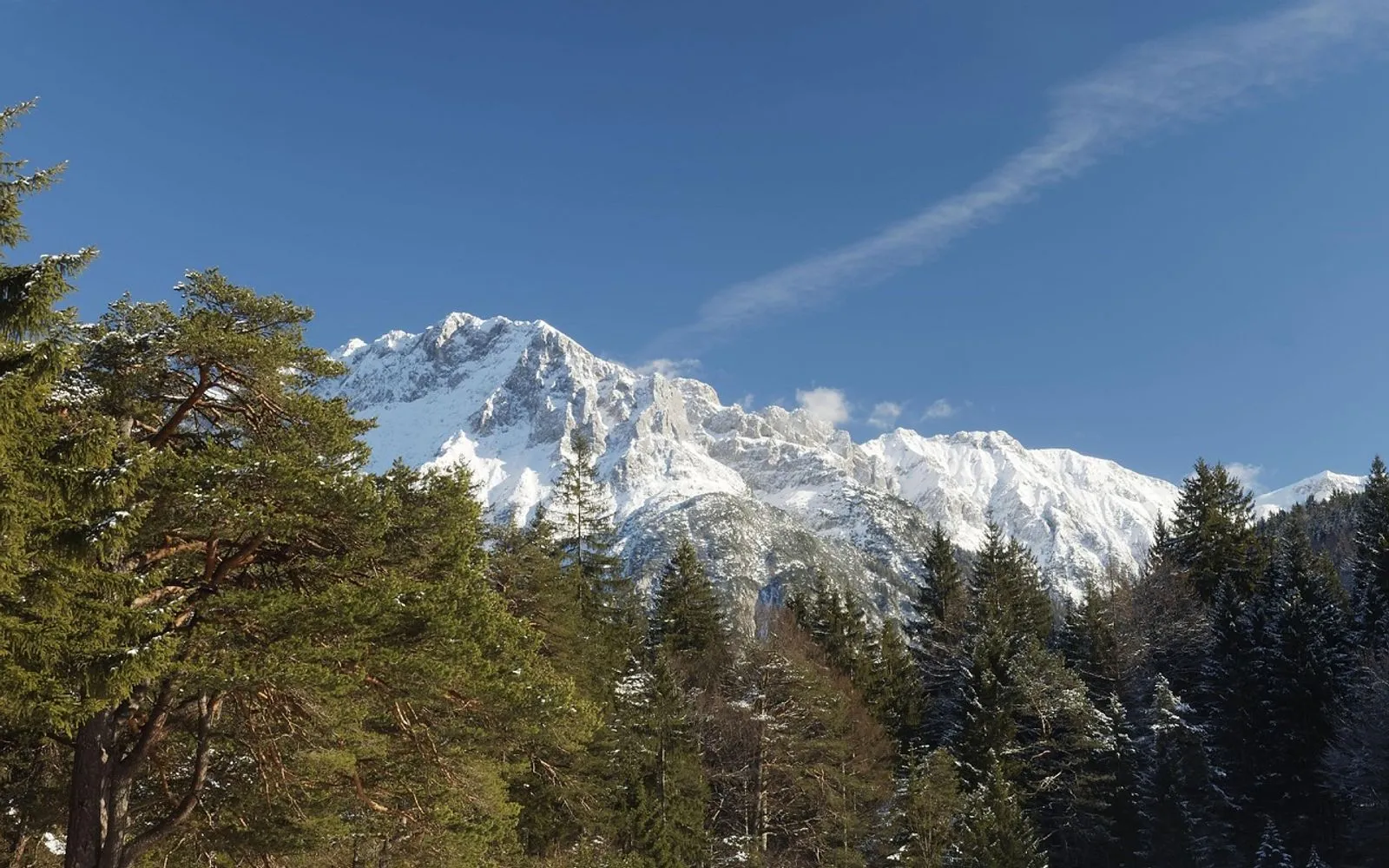 mountains, karwendel, bavaria, germany, summits, snowy, winters, austria, tyrol, tirol, nature, mittenwald, alps