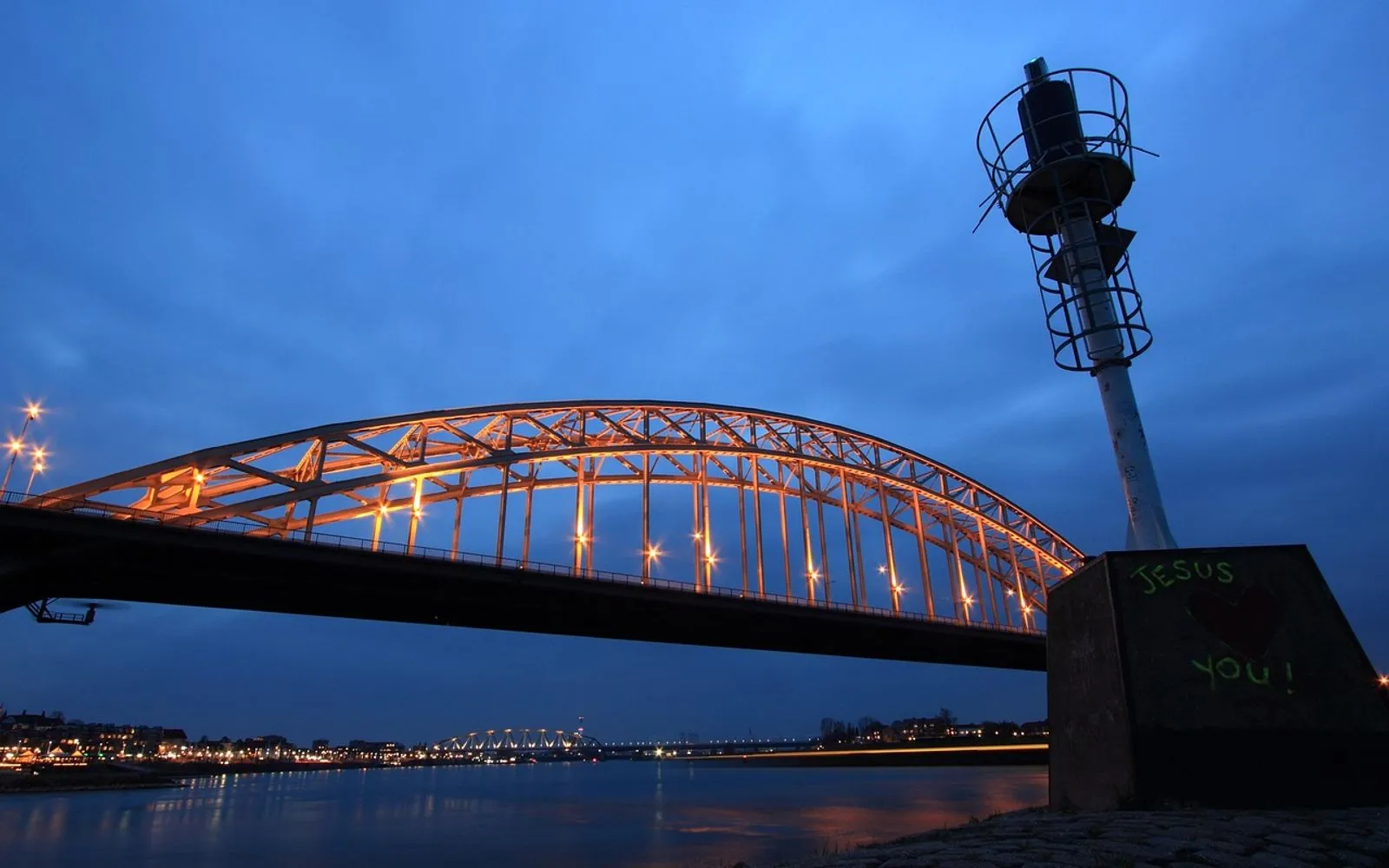netherlands, nijmegen, bridge, traffic, waal, river, evening, waalbrug, gelderland, steel, structure, crossing, arch, blue cross, nijmegen, nijmegen, nijmegen, gelderland, gelderland, gelderland, gelderland, gelderland