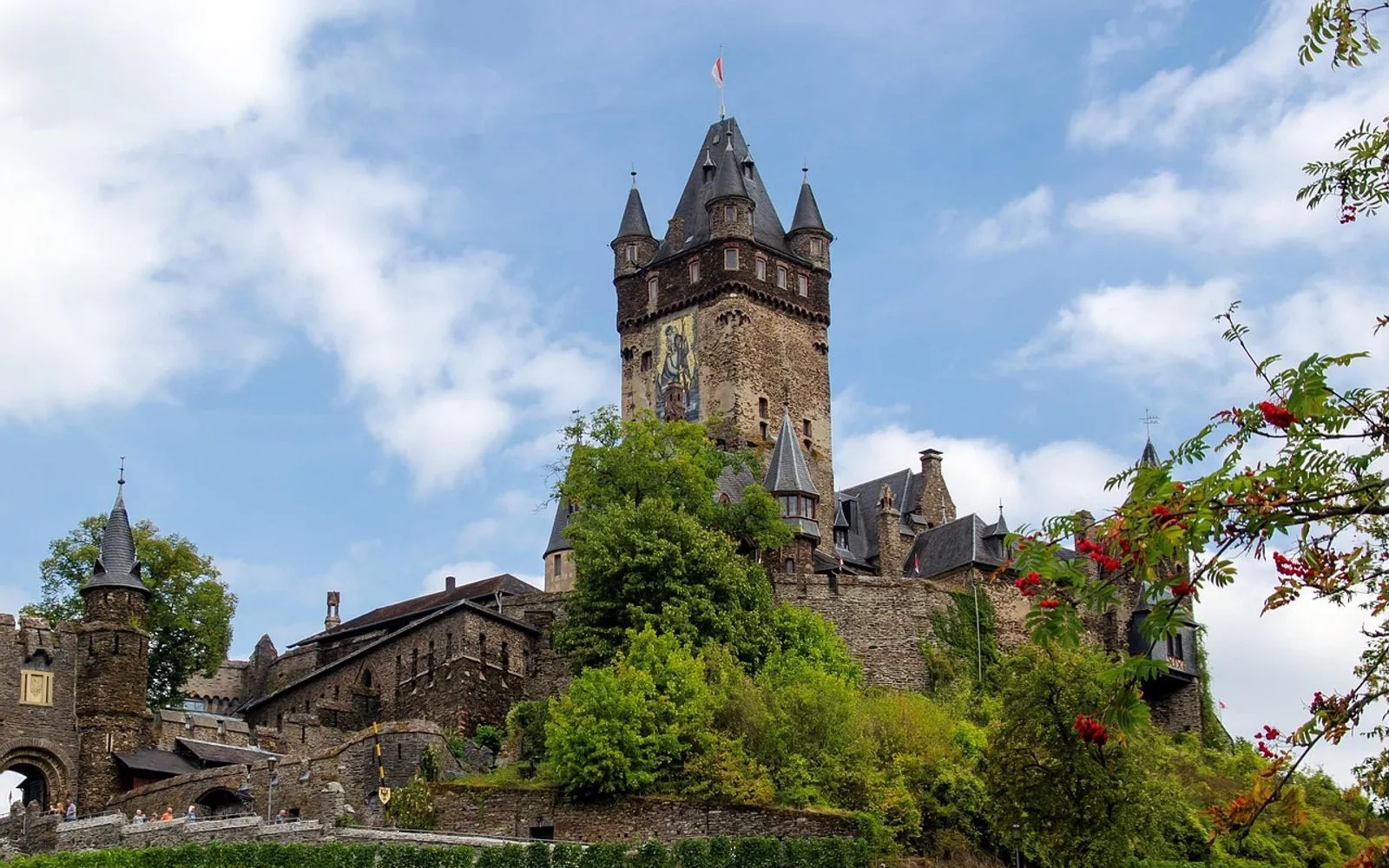 germany, cochem, reichsburg, sightseeing, imposing, middle ages, knight's castle
