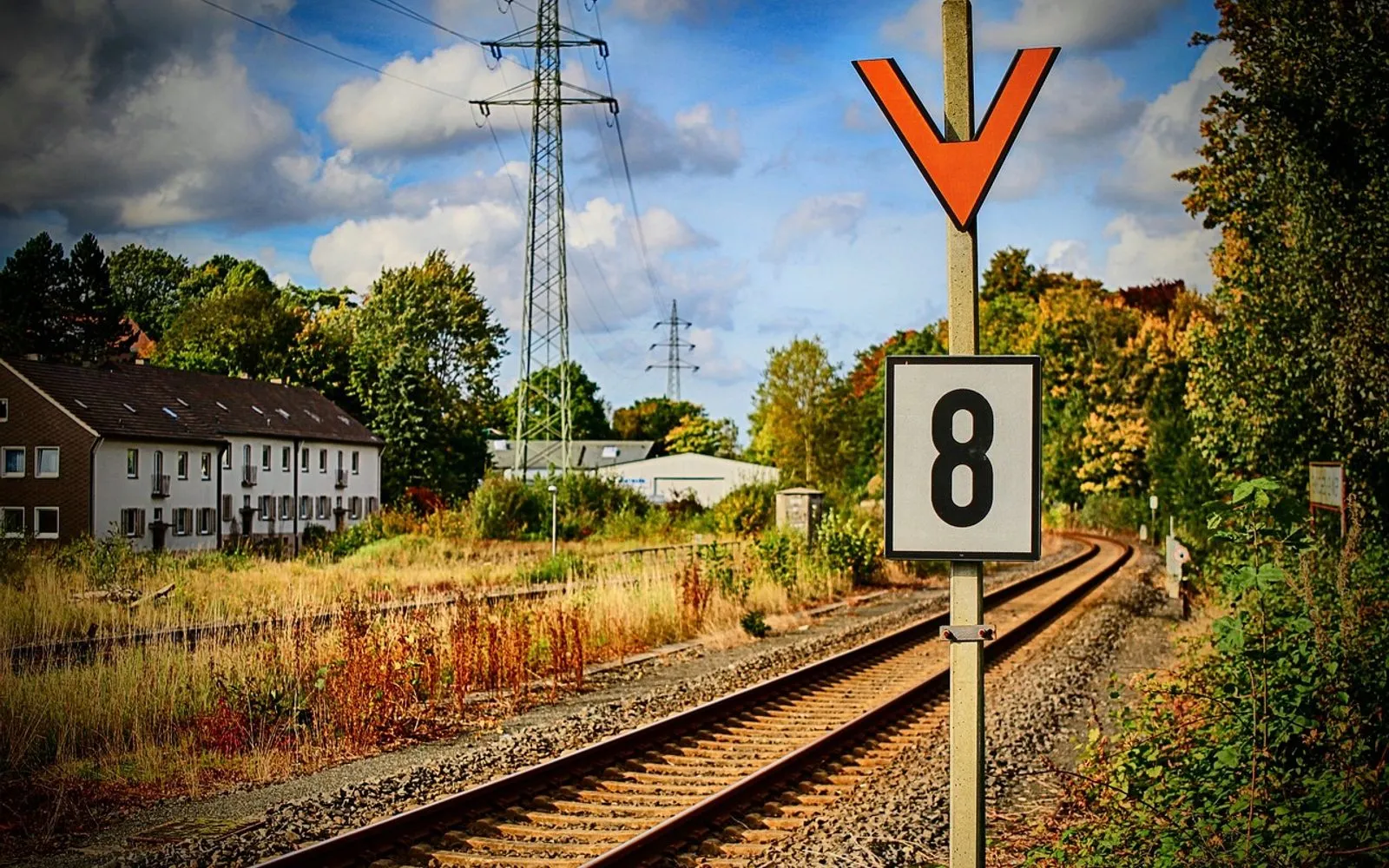 station, lennep, remscheid, signal, signs, rails, tracks, heaven