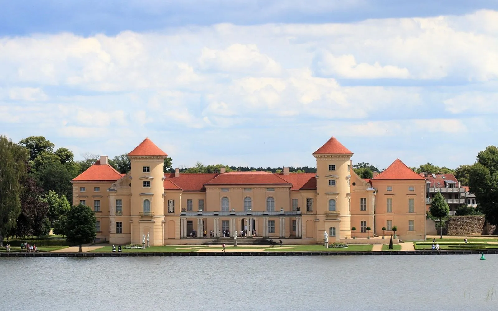 rheinsberg palace, lake, nature, germany, castle, architecture, landmark, sightseeing, tourist attraction, historical site, rheinsberg
