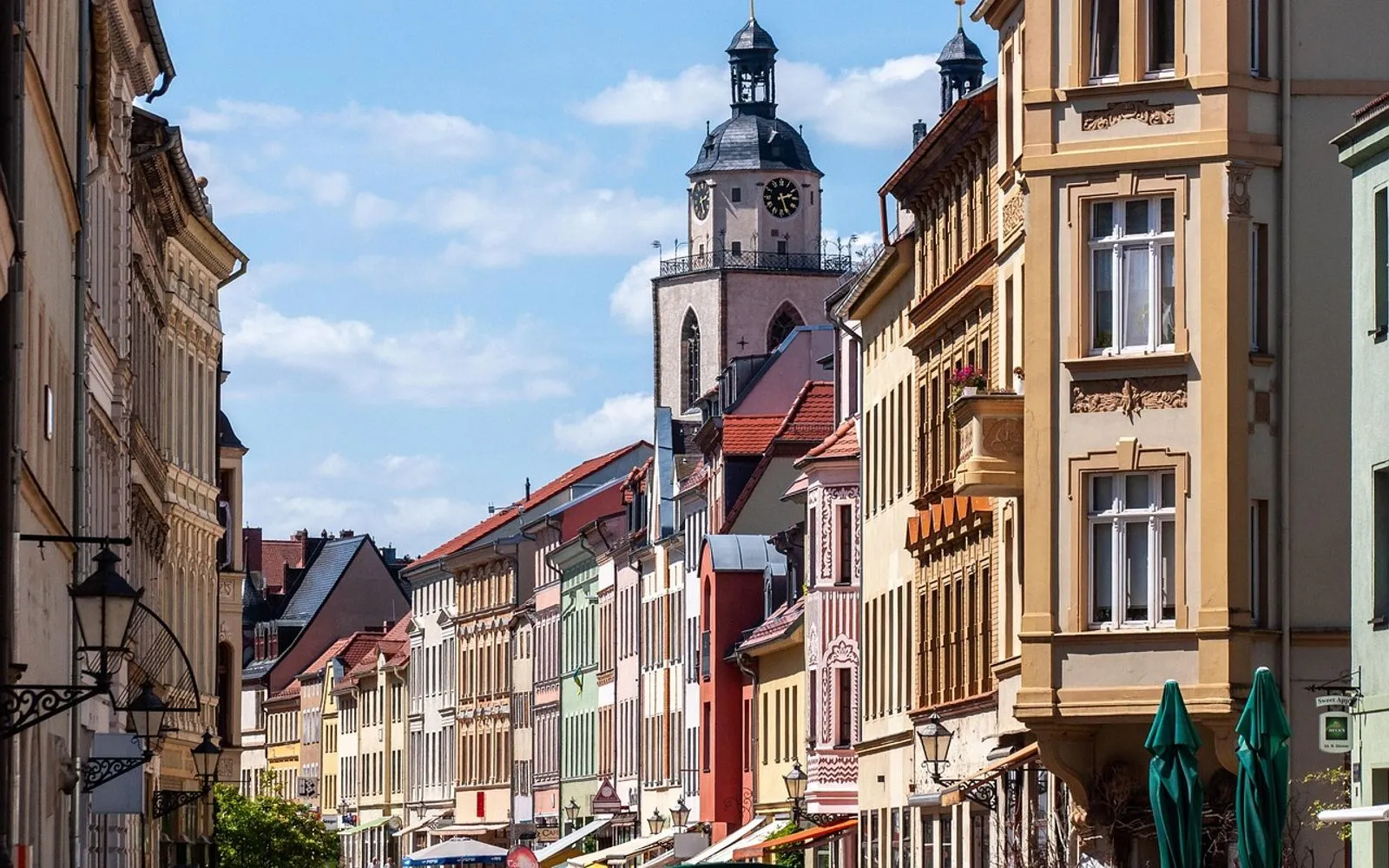 houses, road, architecture, wittenberg, germany, city